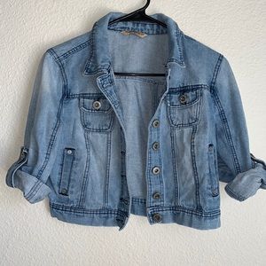 crop jean jacket